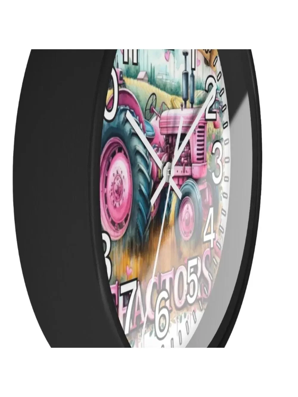 Just A Girl Who Loves Tractors Glow In The Dark Wall Clock New!